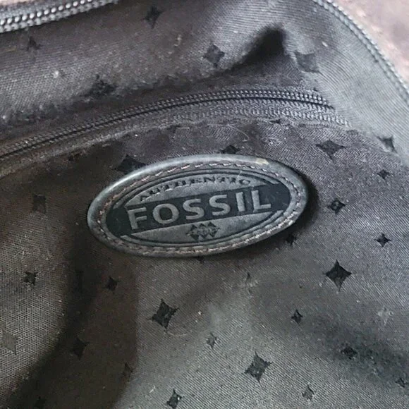 FOSSIL Black Leather Maddox XL Laptop Work Tote Shoulder Bag - Picture 9 of 13